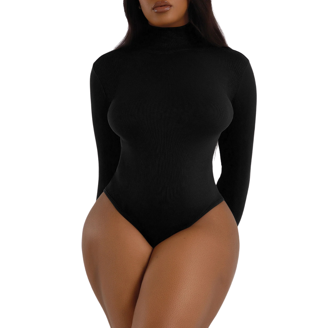 Long Sleeve Turtleneck Shapewear Bodysuit