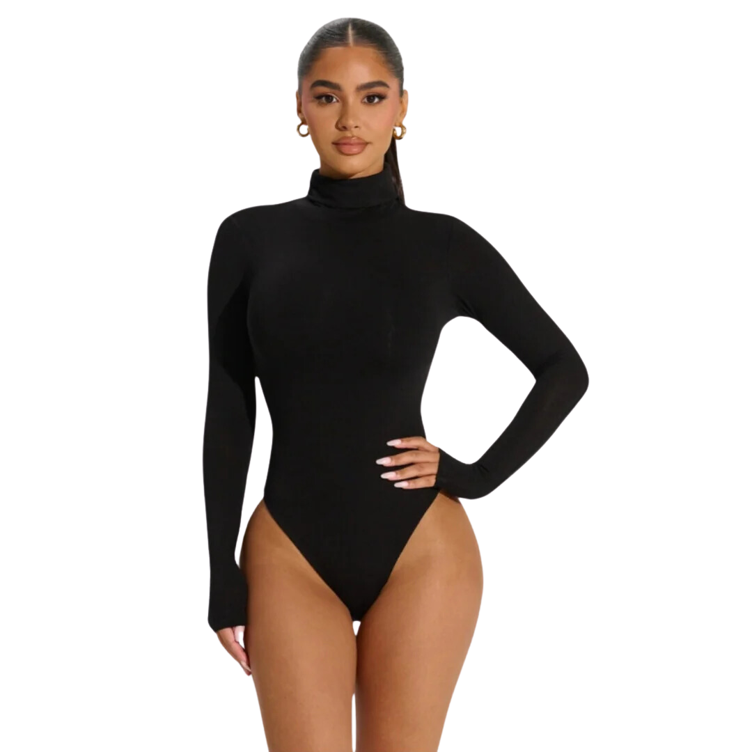 Long Sleeve Turtleneck Shapewear Bodysuit
