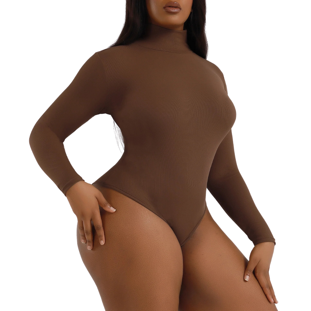 Long Sleeve Turtleneck Shapewear Bodysuit
