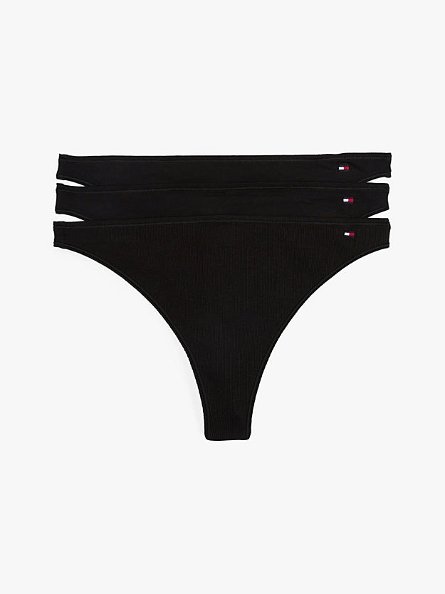 Tommy Hilfiger Flag Dipped Thongs Pack of -3