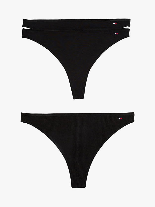 Tommy Hilfiger Flag Dipped Thongs Pack of -3